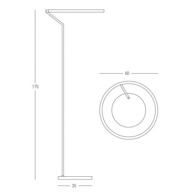 Φωτιστικό Δαπέδου LED 30W 3000k Μαύρο 22038 ZAMBELIS