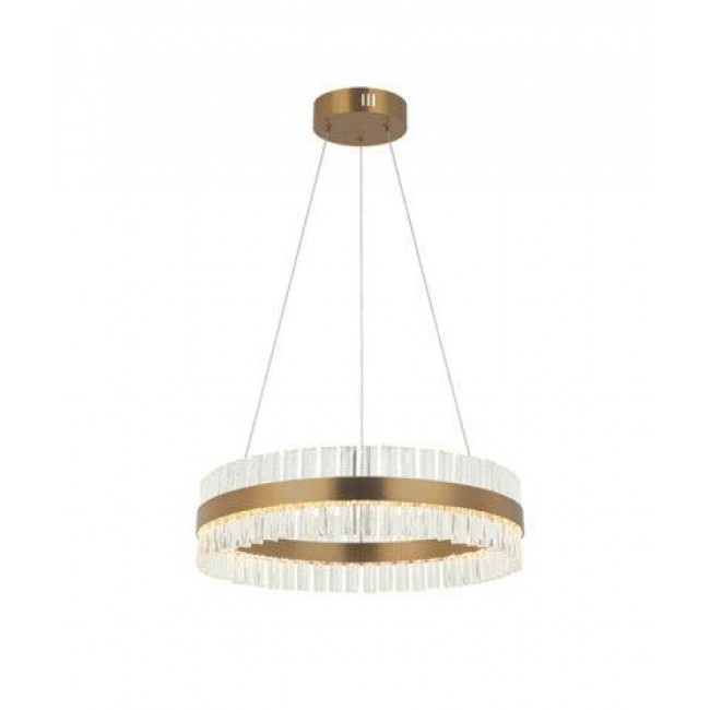 Φωτιστικό LED 56W 3000k Μαύρο Και Διάφανο 22039 ZAMBELIS