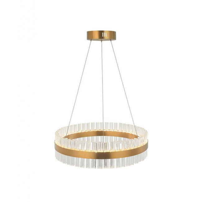 Φωτιστικό LED 68W 3000k Χρυσό Και Διάφανο 22040 ZAMBELIS