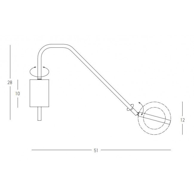 Απλίκα LED 7W 3000k Μαυρό 22042 ZAMBELIS