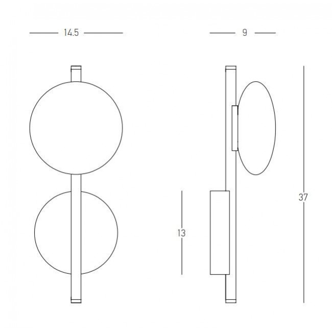 Απλίκα LED 7W 3000k Χρυσό 22061 ZAMBELIS