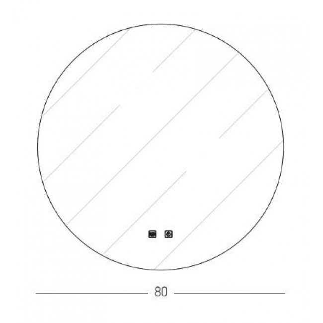 Καθρέφτης Μπάνιου LED 36W 4000k Διάφανο 22068 ZAMBELIS