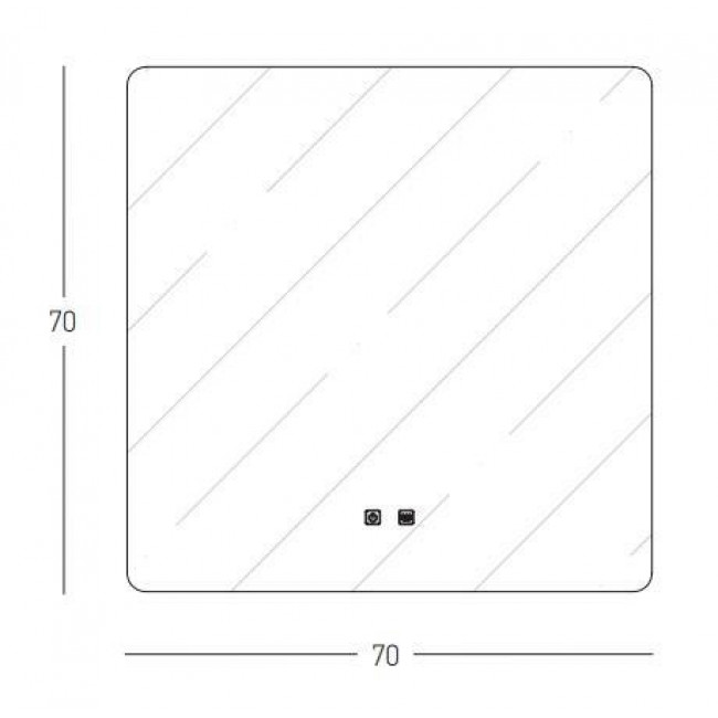 Καθρέφτης Μπάνιου LED 40W 4000k Διάφανο 22069 ZAMBELIS