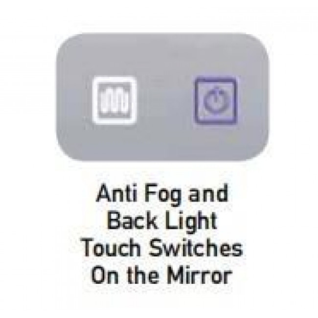 Καθρέφτης Μπάνιου LED 40W 4000k Διάφανο 22069 ZAMBELIS