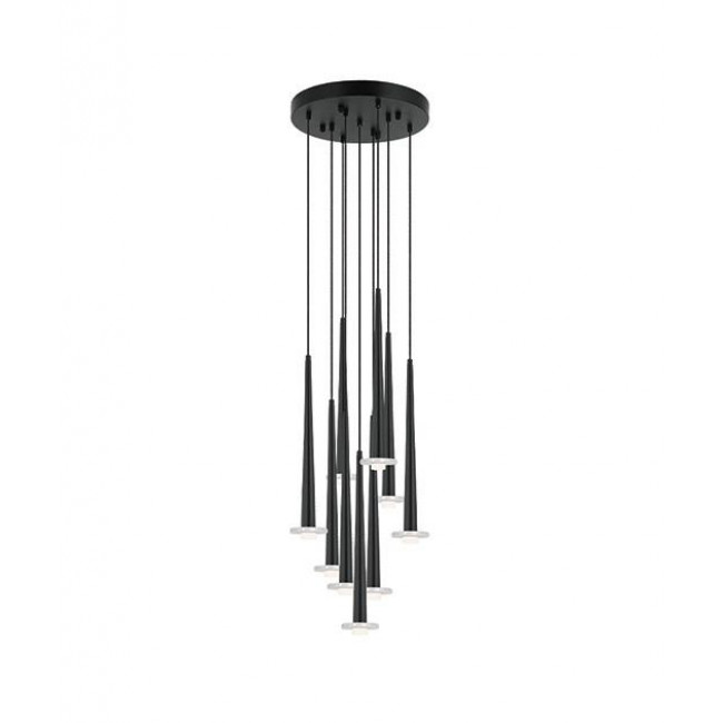 Φωτιστικό LED 27W 3000k Μαύρο 22113 ZAMBELIS