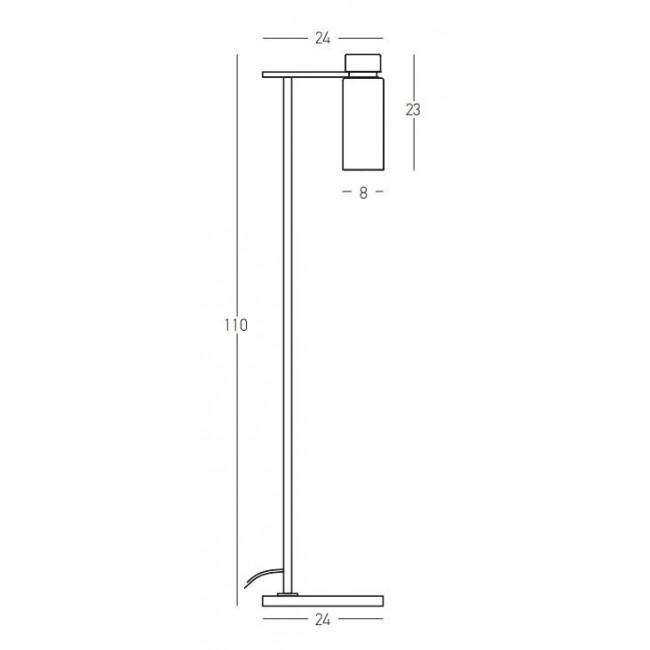 Φωτιστικό Δαπέδου E14 Μαύρο Και Ορείχαλκος 22136 ZAMBELIS