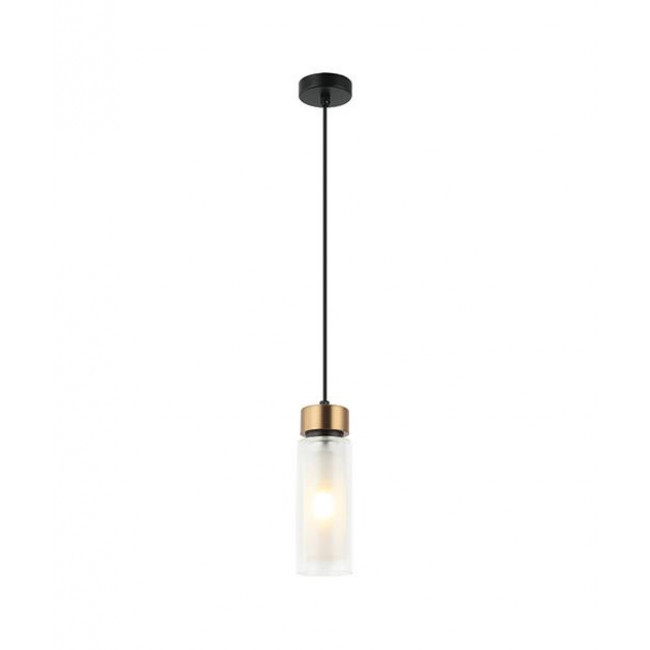 Φωτιστικό Μονόφωτο E14 Μαύρο Και Ορείχαλκος 22137 ZAMBELIS