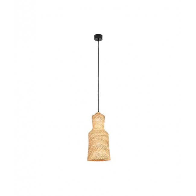 Φωτιστικό Μονόφωτο E27 Μαύρο Και Φυσικό 22168 ZAMBELIS