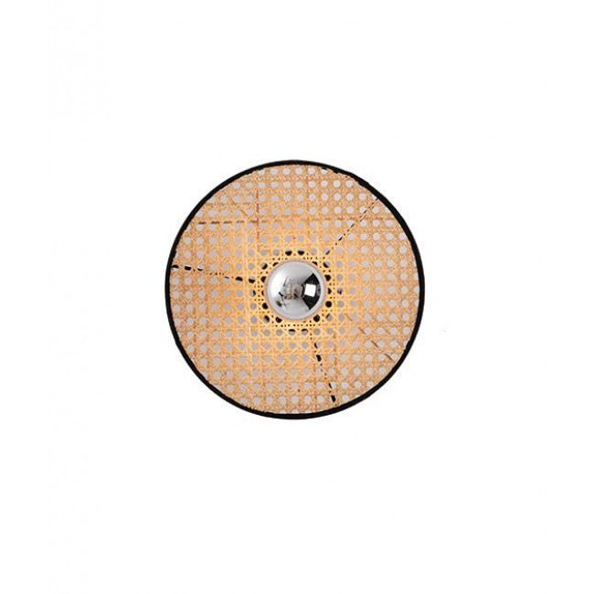 Απλίκα E27 Μαύρο Και Φυσικό 22175 ZAMBELIS