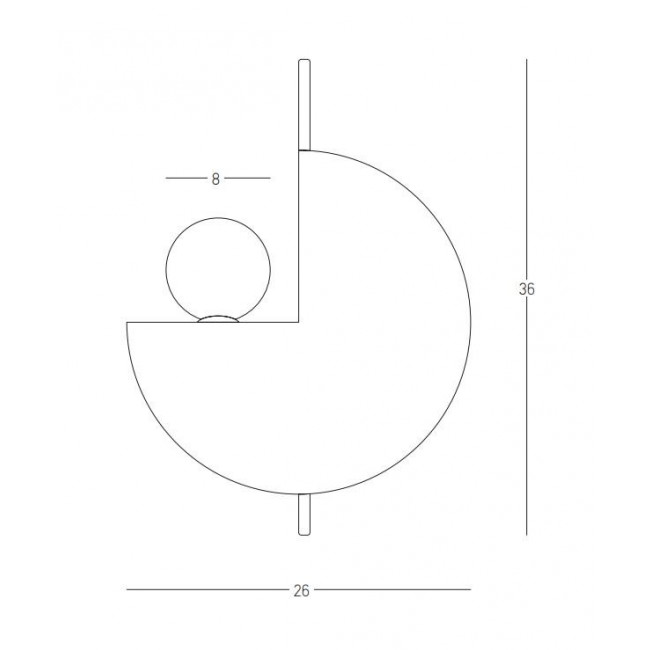 Απλίκα G9 Τερακότα Και Χρυσό 22204 ZAMBELIS