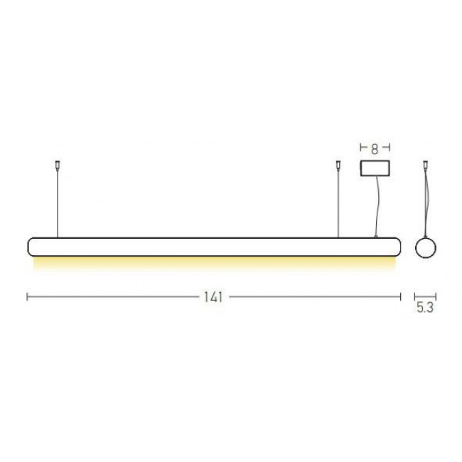 Φωτιστικό LED 45W 3000k Μπρονζέ 22207 ZAMBELIS
