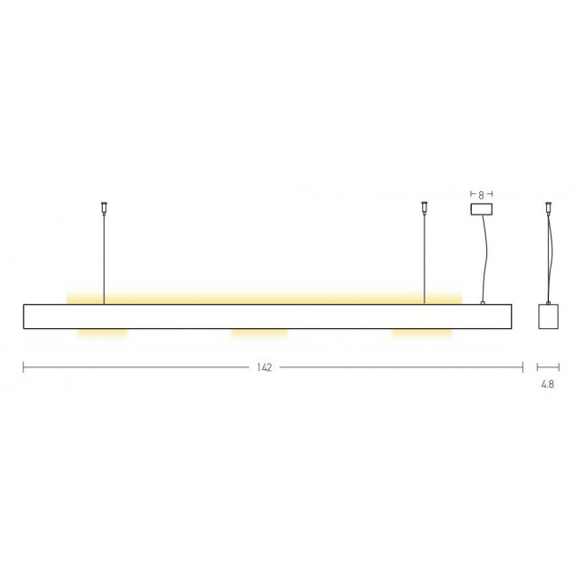 Φωτιστικό LED 54W 3000k Καφέ Και Μαύρο 22209 ZAMBELIS