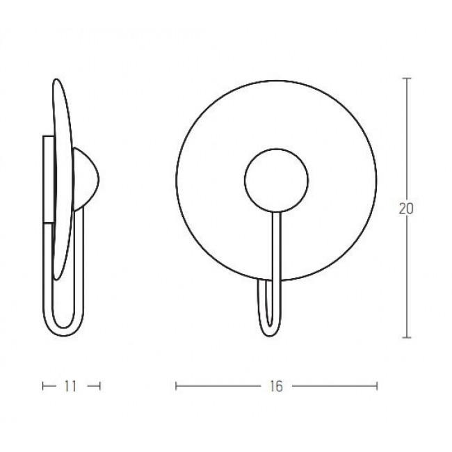 Απλίκα LED 3W 3000k Καφέ Και Λευκό 22221 ZAMBELIS