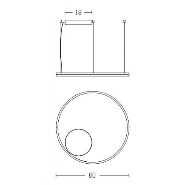 Φωτιστικό LED 42W 3000k Χρυσό 22239 ZAMBELIS