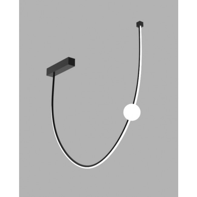 Φωτιστικό LED 19W 3000k Μαύρο 22249 ZAMBELIS