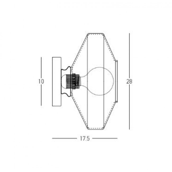 Απλίκα E27 Γκρι Και Φυμέ 23011 ZAMBELIS