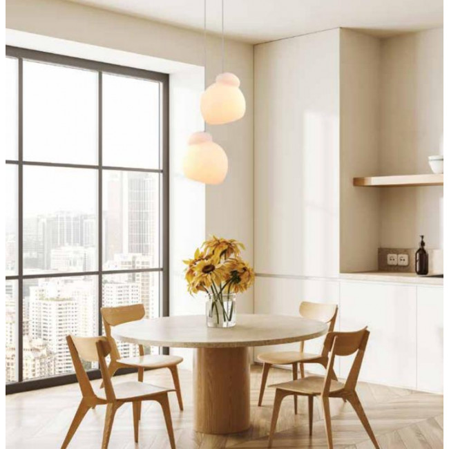 Φωτιστικό Μονόφωτο E27 Λευκό 23015 ZAMBELIS