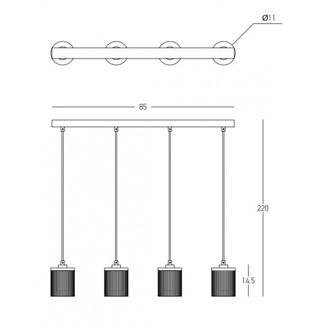 Φωτιστικό LED 29W 3000k Χρυσό Και Διάφανο 23020 ZAMBELIS