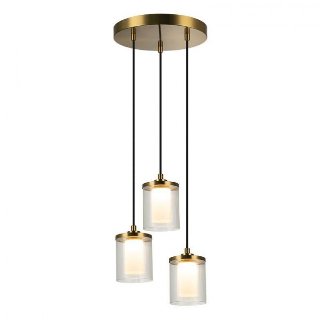 Φωτιστικό LED 20W 3000k Χρυσό Και Διάφανο 23021 ZAMBELIS