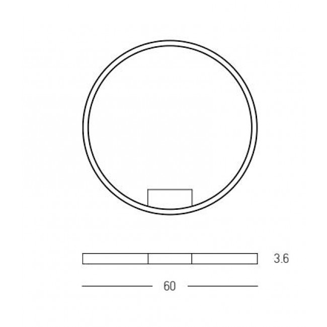 Πλαφονιέρα LED 37W 3000k Μαύρο 23025 ZAMBELIS