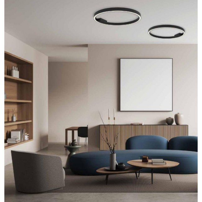 Πλαφονιέρα LED 50W 3000k Μαύρο 23027 ZAMBELIS