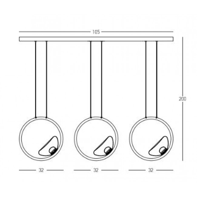 Φωτιστικό LED 21W 3000k Χρυσό 23029 ZAMBELIS