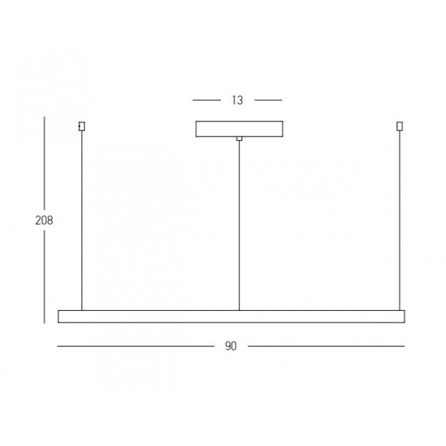 Φωτιστικό LED 45W 3000k Μαύρο 23035 ZAMBELIS
