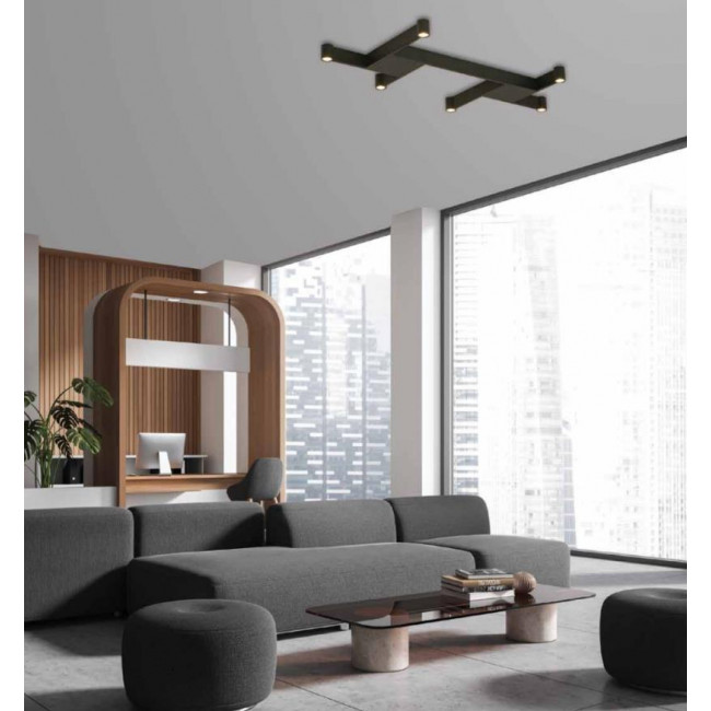 Φωτιστικό LED 23W 3000k Μαύρο 23042 ZAMBELIS