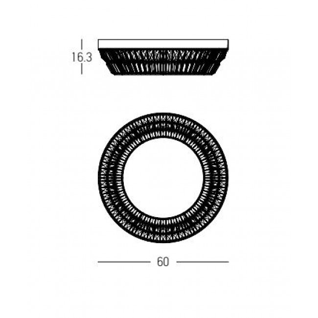 Φωτιστικό LED 38W 3000k Ορείχαλκος Και Διάφανο 23047 ZAMBELIS