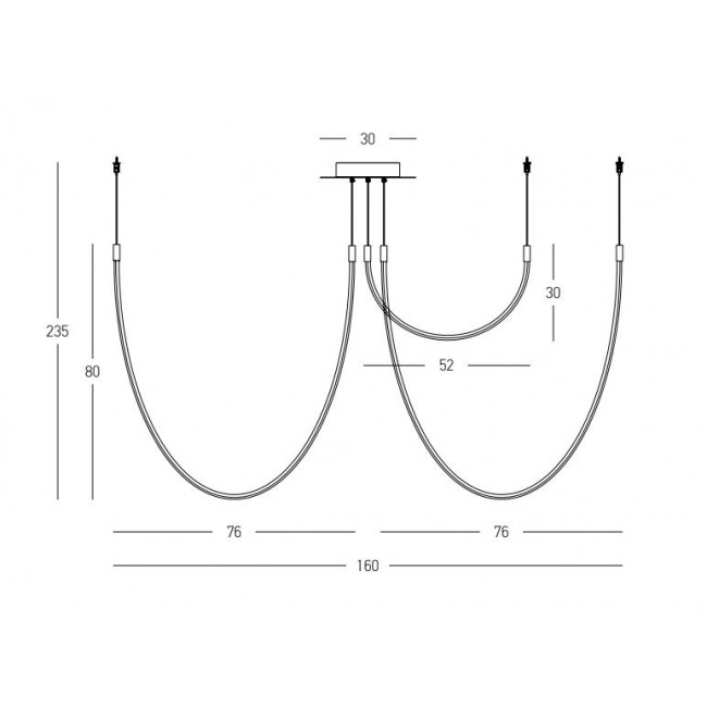Φωτιστικό LED 46W 3000k Μαύρο 23051 ZAMBELIS