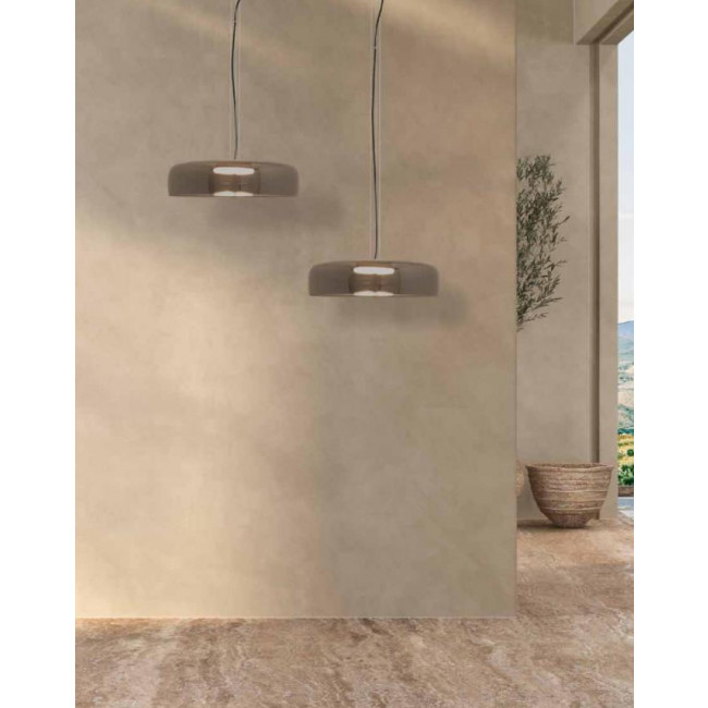 Φωτιστικό LED 15W 3000k Μαύρο Και Φυμέ 23053 ZAMBELIS