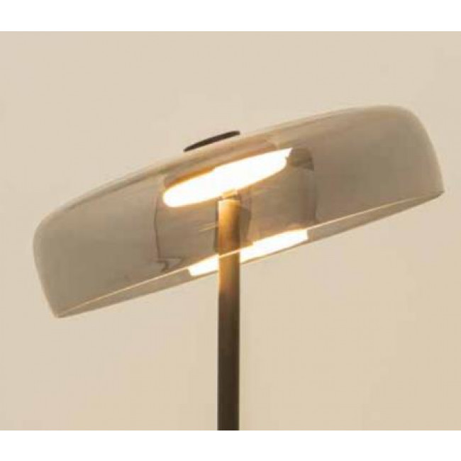 Φωτιστικό Δαπέδου LED 15W 3000k Μαύρο Και Φυμέ 23055 ZAMBELIS