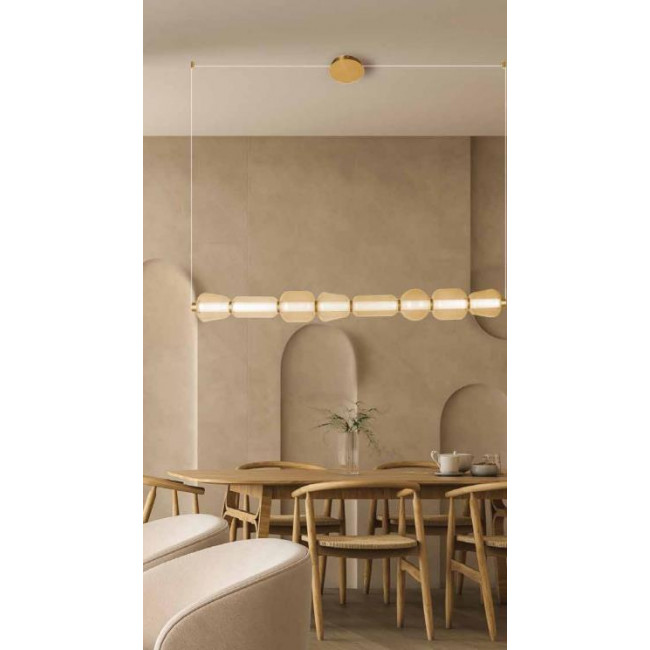 Φωτιστικό LED 37W 3000k Χρυσό Και Σαμπανιζέ 23065 ZAMBELIS