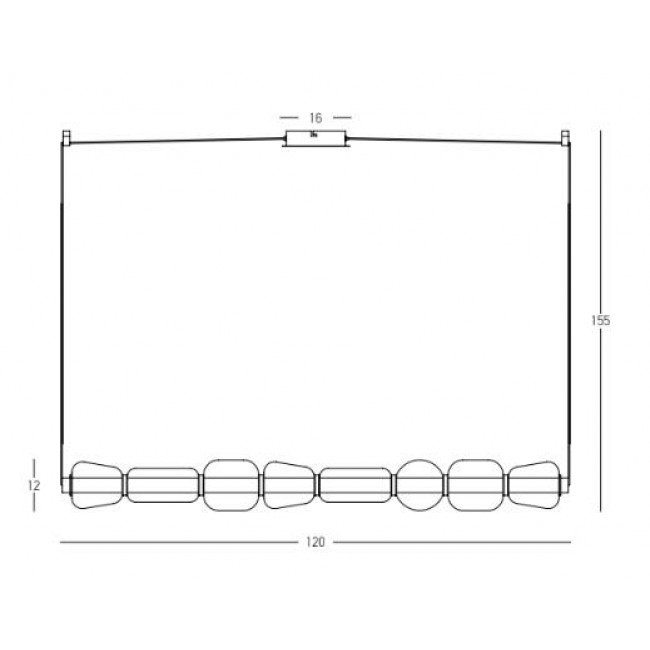 Φωτιστικό LED 37W 3000k Μαύρο Και Φυμέ 23066 ZAMBELIS