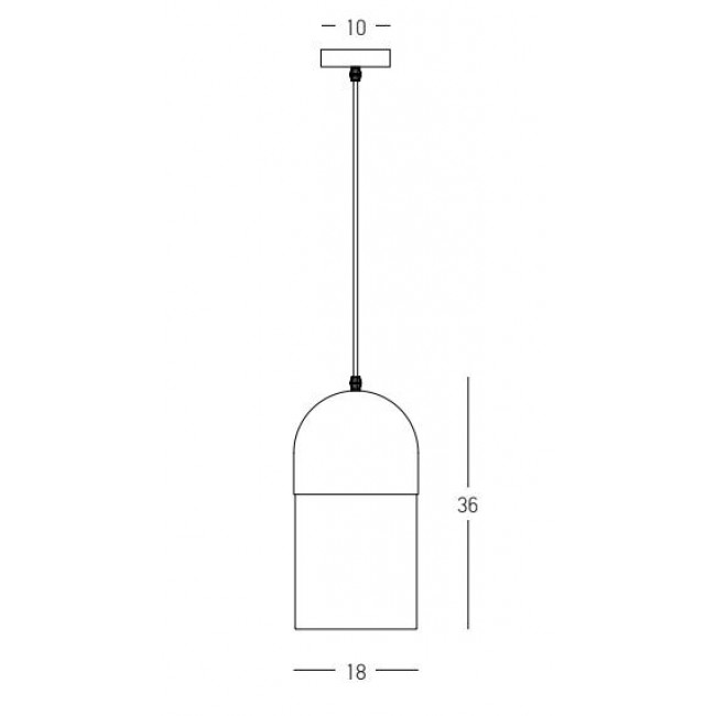 Φωτιστικό Μονόφωτο E27 Μαύρο Και Φυσικό 23071 ZAMBELIS
