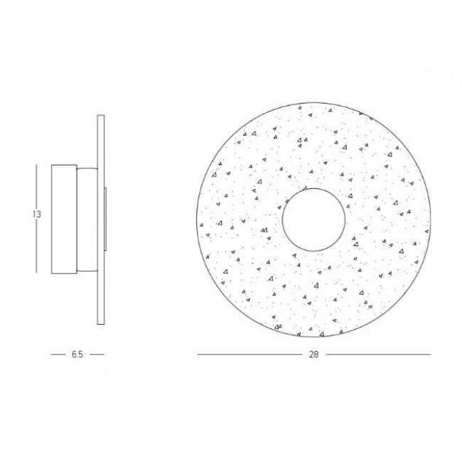 Απλίκα LED 8W 3000k Μαύρο Και Διάφανο 23077 ZAMBELIS