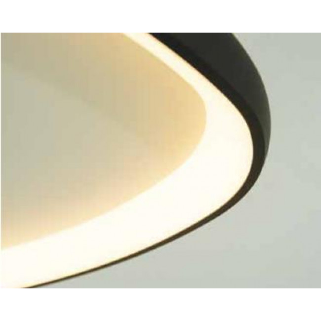 Πλαφονιέρα LED 39W 3000k Μαύρο 23090 ZAMBELIS
