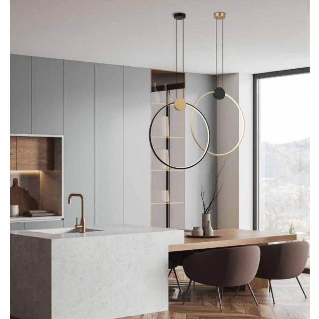 Φωτιστικό LED 24W 3000k Χρυσό Και Μαύρο 23095 ZAMBELIS