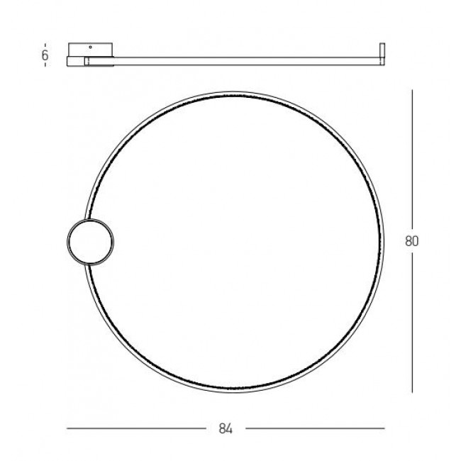 Πλαφονιέρα LED 32W 3000k Μαύρο Και Χρυσό 23097 ZAMBELIS