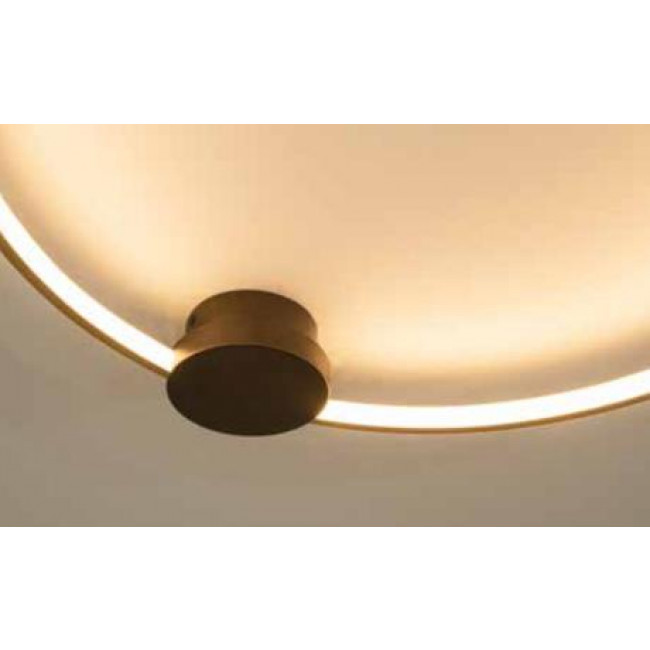 Πλαφονιέρα LED 32W 3000k Μαύρο Και Χρυσό 23097 ZAMBELIS