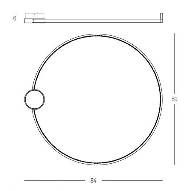 Πλαφονιέρα LED 32W 3000k Μαύρο Και Χρυσό 23099 ZAMBELIS