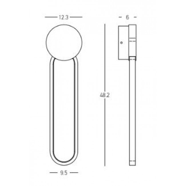 Απλίκα LED 13W 3000k Μαύρο Και Χρυσό 23103 ZAMBELIS