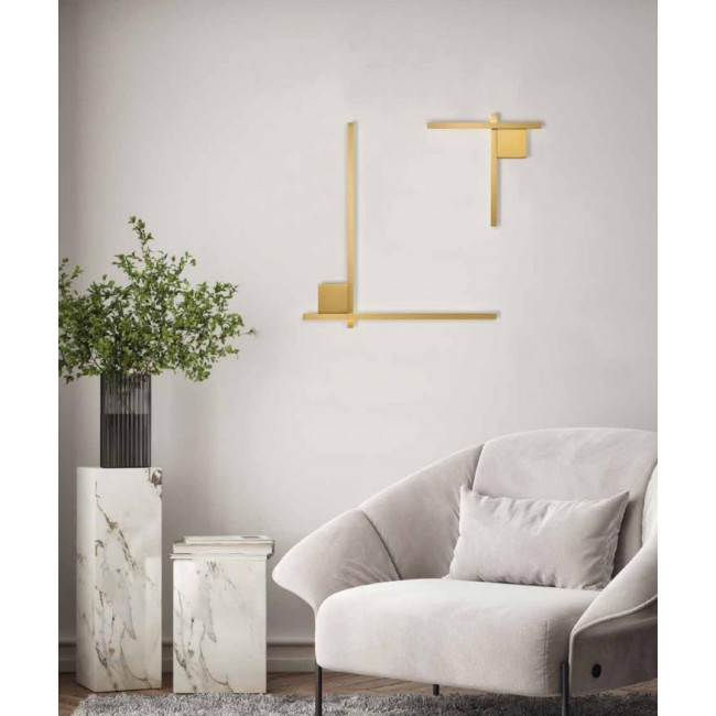 Απλίκα LED 13W 3000k Χρυσό 23104 ZAMBELIS