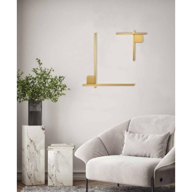 Απλίκα LED 24W 3000k Χρυσό 23105 ZAMBELIS