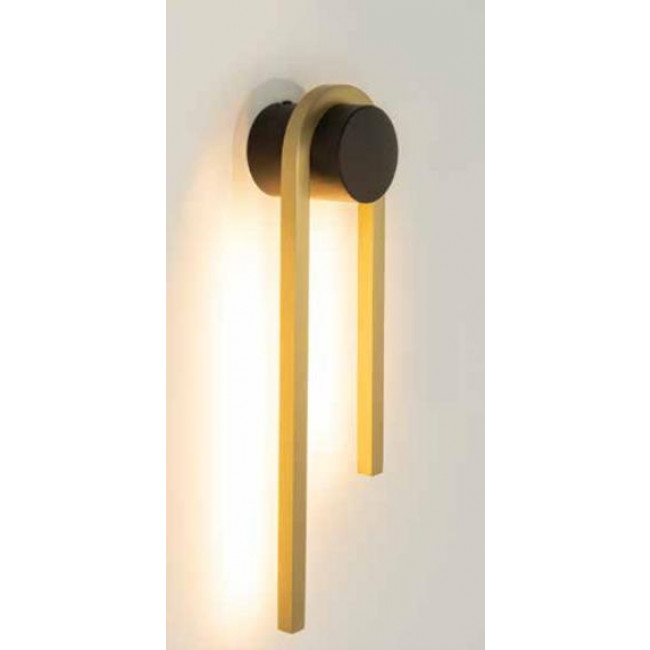 Απλίκα LED 13W 3000k Μαύρο Και Χρυσό 23107 ZAMBELIS