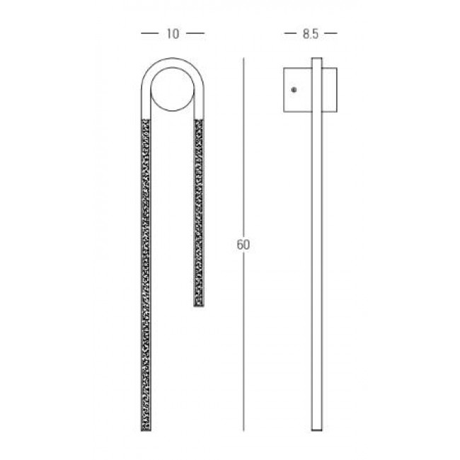Απλίκα LED 13W 3000k Μαύρο Και Χρυσό 23107 ZAMBELIS
