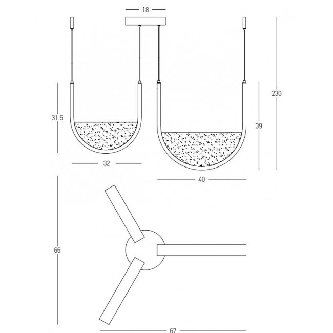 Φωτιστικό LED 54W 3000k-4000k Μαύρο Και Γκρι 23168 ZAMBELIS