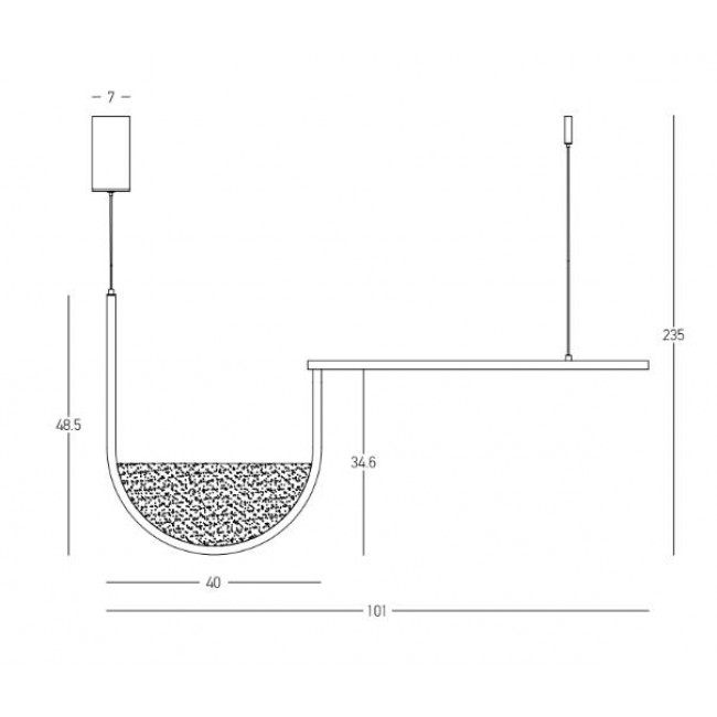 Φωτιστικό LED 35W 3000k-4000k Μαύρο Και Γκρι 23170 ZAMBELIS