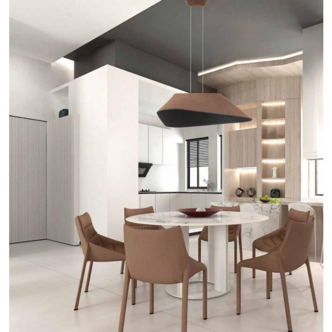 Φωτιστικό LED 8W 3000k Καφέ Και Γκρι 23172 ZAMBELIS