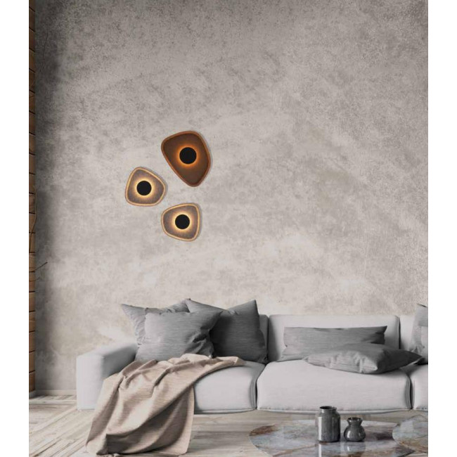 Απλίκα LED 5W 3000k Καφέ Και Μαύρο 23174 ZAMBELIS